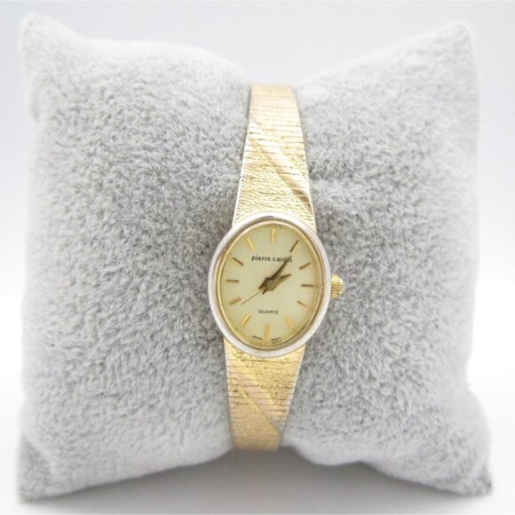 Women Pierre Cardin Quartz WR Analog 16mm Oval Watch (H815) "New Battery" - Picture 1 of 10
